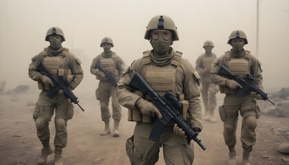 soldiers in military uniform