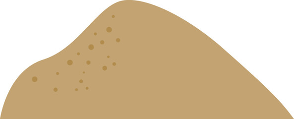 Simple sand icon. Gravel. 