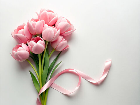 valentines day mothers day background with flowers
