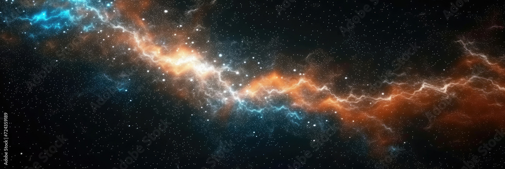 Canvas Prints milky way space scene background. night sky with star fields and nebula. for game or technology back
