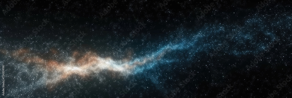 Wall mural milky way space scene background. night sky with star fields and nebula. for game or technology back