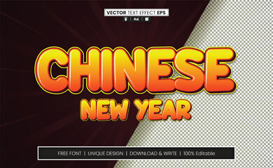 Chinese New Year Text Effect Fully Editable