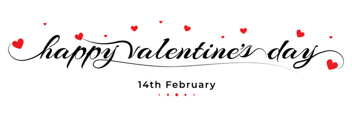 Happy Valentine's Day abstract greeting poster design - obrazy, fototapety, plakaty