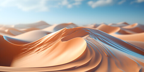 Closeup of desert under sky