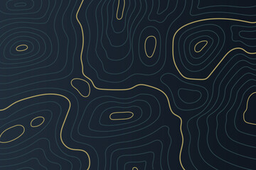 Luxury gold abstract line art background vector. Design illustration for wall art, fabric, packaging, web, banner, app, wallpaper.	