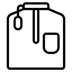 New clothes icon with outline style. Suitable for website design, logo, app and UI. Based on the size of the icon in general, so it can be reduced.