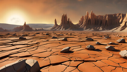 landscape in the desert