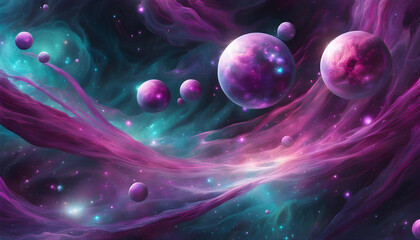 space background with planets