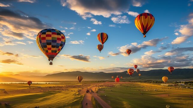 Annual Erie Town Fair and Balloon Festival. The balloon event is part of a day long street fair in the town of Erie.
