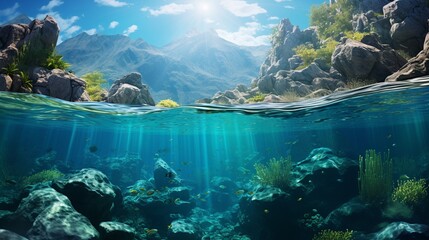 underwater world / blue sea wilderness, world ocean