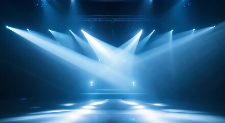 Spotlight on stage (mov) made with Ai generative technology - Powered by Adobe
