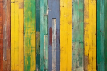 Colorful wooden wall background,Vintage wood wall background texture