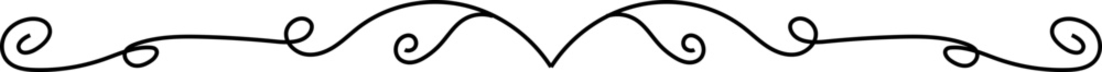 Black Floral Divider