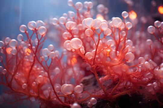 Ephemeral Beauty: Coral with delicate.