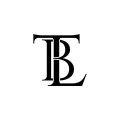 tbl lettering initial monogram logo design