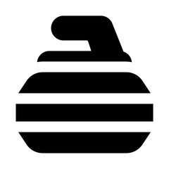 Curling Solid Icon