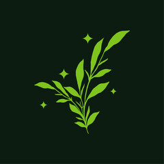 Handdrawn Plant Nature Logo