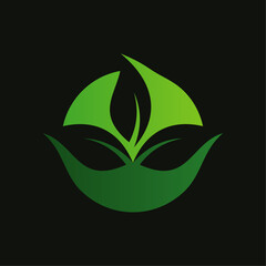 Minimalist Leaves Nature Logo