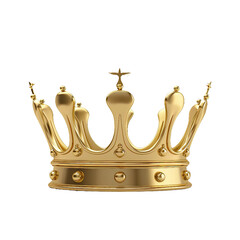 simple minimalist Crown, isolated PNG object