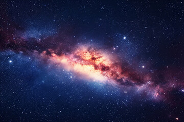 Majestic Milky Way Galaxy Spanning the Starry Night