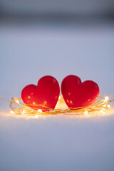 照明と二つのハート