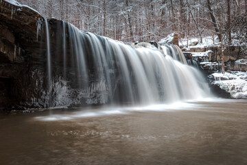 Brush Creek Falls in winter