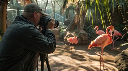 Foto op Plexiglas Professional photography while shooting in zoo © kardaska