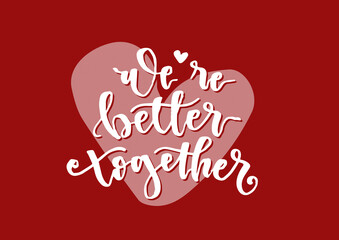 Happy Valentines Day typography vector illustration. Romantic Template design for celebrating valentine's Day on 14 February. Wallpaper, flyer, poster, sticker, banner, card.