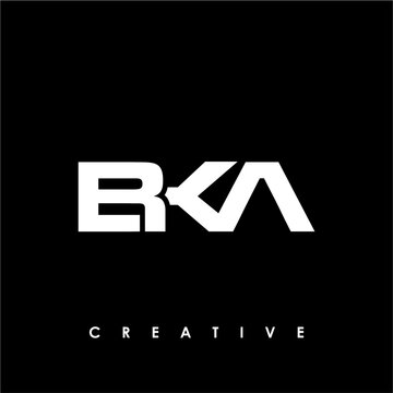 BKA Letter Initial Logo Design Template Vector Illustration