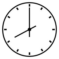 Wall Clock Icon displaying Eight O' Clock Time