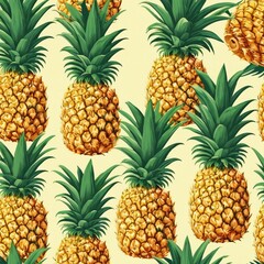 Tropical Bliss: Pineapple Pattern Delight