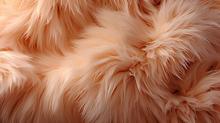 Faux fur texture with a soft and fluffy appearance