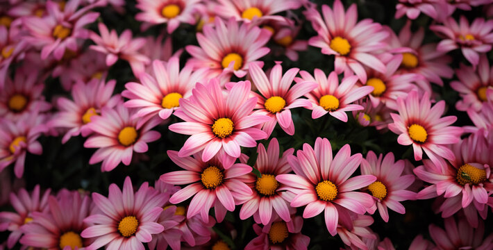chrysanthemum flowers, pink and white tulips, flowers in the garden, an image of bright pink flowers in bloom in the park