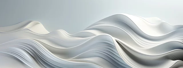 Foto op Plexiglas White silk fabric background. Created with Ai © Design Dockyard