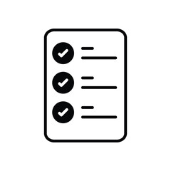 task list icon with white background vector stock illustration