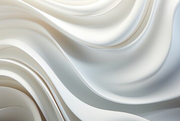 Obraz na płótnie Canvas Beautiful white fabric texture background. Created with Ai