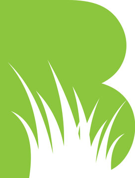 abstract b logo , abstract b garden logo