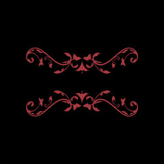 Vector frame ornament engraving vintage classic element decoration