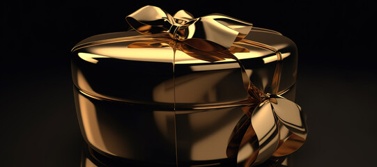 luxury gold gift box with ribbon 29