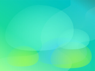 Green Wave Design: Abstract Nature Background with Circles and Energy