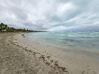 Varadero beach on a cloudy day