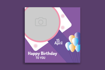 birthday banner design, birthday invitation card