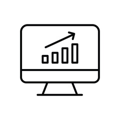 analysis icon with white background vector stock illustration