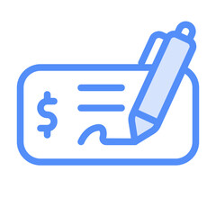 Cheque Linear Color Style 