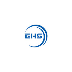 EHS logo. E H S design. WhitE H SHS letter. EHS, E H S letter logo SET design. Initial letter EHS linked circle uppercase monogram logo. E H S letter logo SET vector design. EHS letter logo design	
