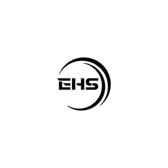 EHS logo. E H S design. WhitE H SHS letter. EHS, E H S letter logo SET design. Initial letter EHS linked circle uppercase monogram logo. E H S letter logo SET vector design. EHS letter logo design	

