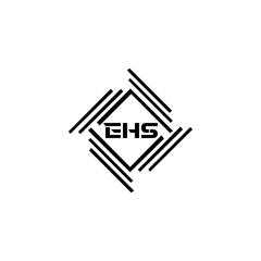 EHS logo. E H S design. WhitE H SHS letter. EHS, E H S letter logo SET design. Initial letter EHS linked circle uppercase monogram logo. E H S letter logo SET vector design. EHS letter logo design	
