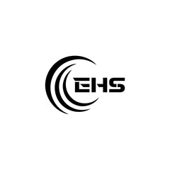 EHS logo. E H S design. WhitE H SHS letter. EHS, E H S letter logo SET design. Initial letter EHS linked circle uppercase monogram logo. E H S letter logo SET vector design. EHS letter logo design	
