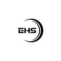 EHS logo. E H S design. WhitE H SHS letter. EHS, E H S letter logo SET design. Initial letter EHS linked circle uppercase monogram logo. E H S letter logo SET vector design. EHS letter logo design	
