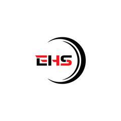 EHS logo. E H S design. WhitE H SHS letter. EHS, E H S letter logo SET design. Initial letter EHS linked circle uppercase monogram logo. E H S letter logo SET vector design. EHS letter logo design	
